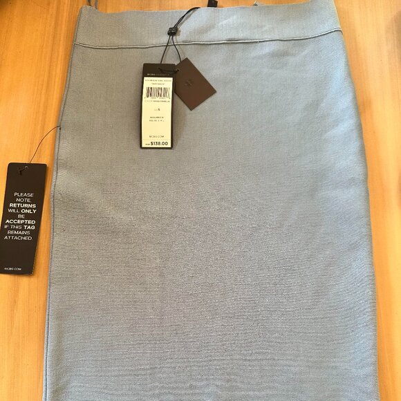 BCBG Shadow Blue Nathalia Skirt - Picture 1 of 5
